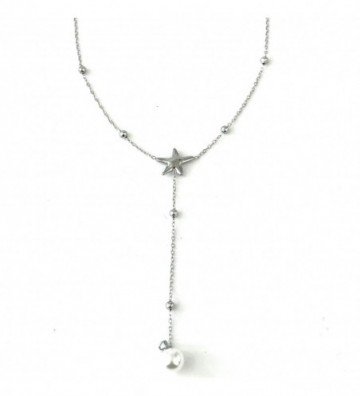 Collares acero Plateado...