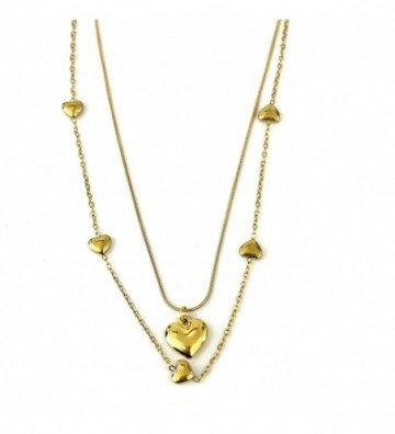 Collares acero Dorado...