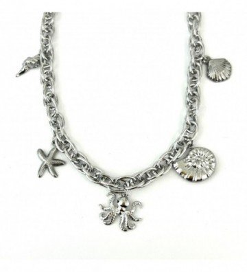 Collares acero Plateado...