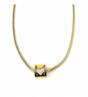 Collares acero Dorado...