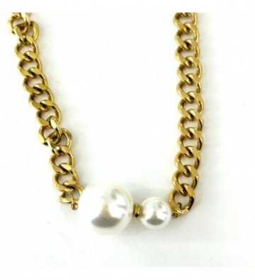 Collares acero Dorado...