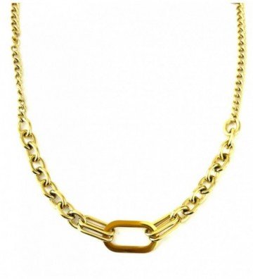 Collares acero Dorado...