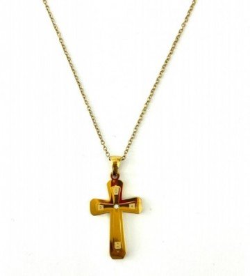 Collares acero Dorado...