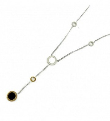 Collares acero Plateado...