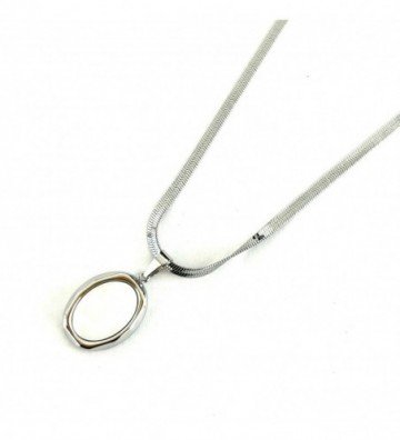 Collares acero Plateado...