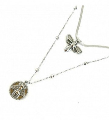 Collares acero Plateado...