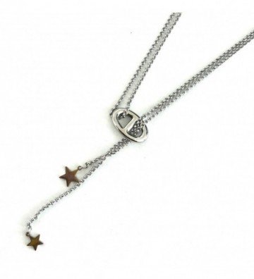 Collares acero Plateado...