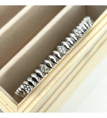 Pulseras brazaletes acero...