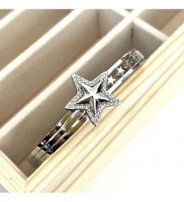 Pulseras brazaletes acero...