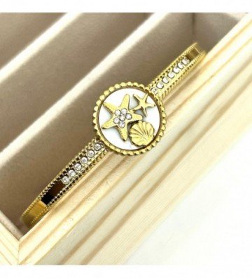 Pulseras brazaletes acero...