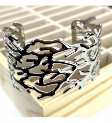 Pulseras brazaletes acero...