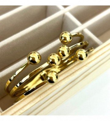 Pulseras brazaletes acero...