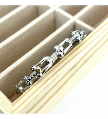 Pulseras brazaletes acero...