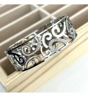 Pulseras brazaletes acero...