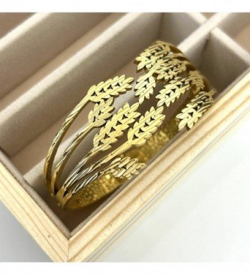 Pulseras brazaletes acero...