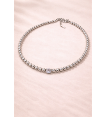 Collares acero Plateado...