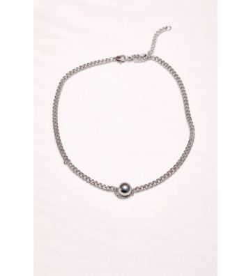 Collares acero Plateado...