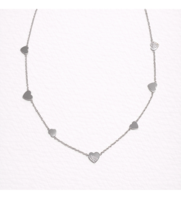 Collares acero Plateado...