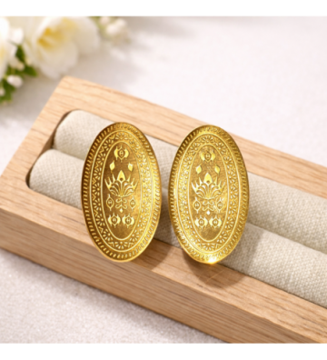 Pendientes acero Dorado...