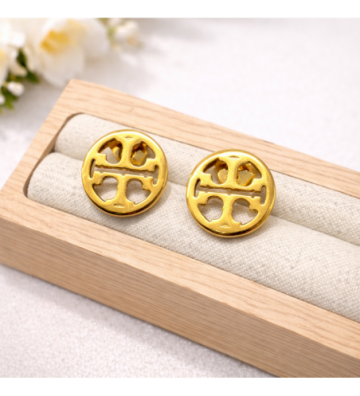 Pendientes acero Dorado...