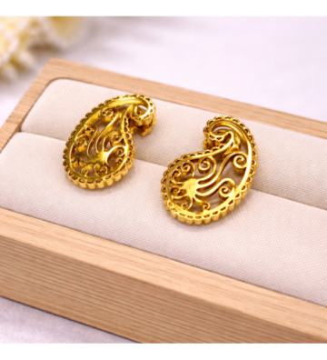 Pendientes acero Dorado...