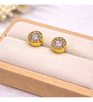 Pendientes acero Dorado...