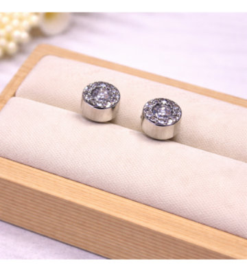 Pendientes acero Plateado...