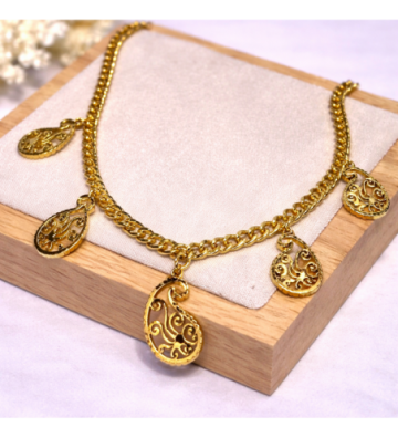 Collares acero Dorado...