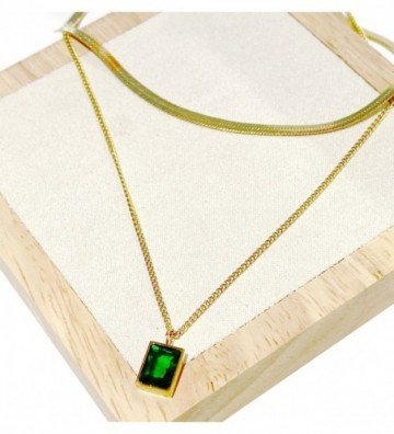 Collares acero Dorado...