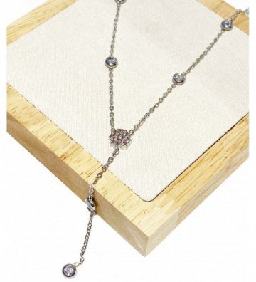 Collares acero Plateado...