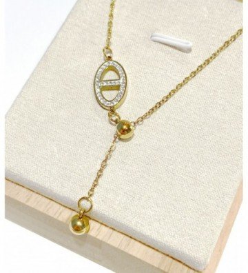 Collares acero Dorado...