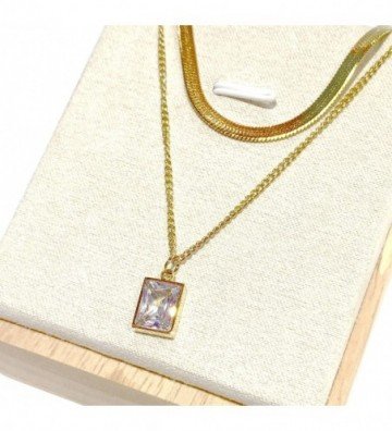 Collares acero Dorado...