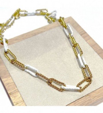 Collares acero Dorado...