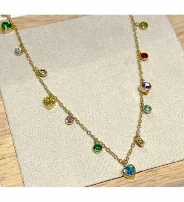 Collares acero Dorado...