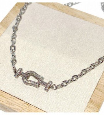 Collares acero Plateado...