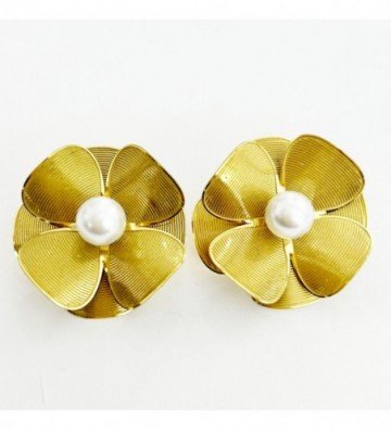 Pendientes acero Dorado...