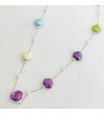 Collares acero Dorado...