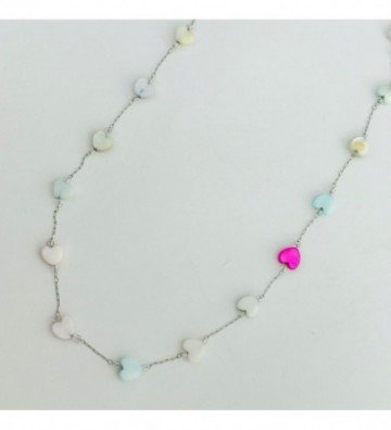 Collares acero Plateado...