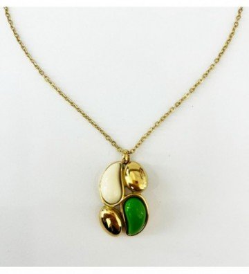 Collares acero Dorado...