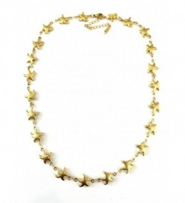 Collares acero Dorado...