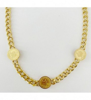 Collares acero Dorado...