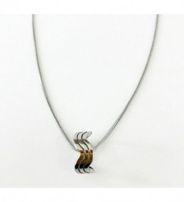 Collares acero Plateado...