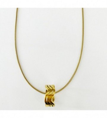 Collares acero Dorado...