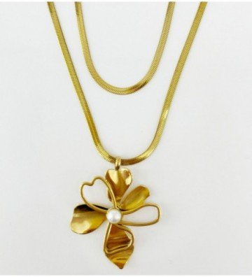 Collares acero Dorado...