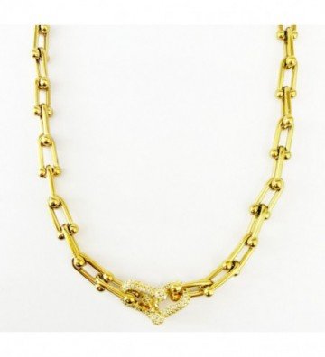 Collares acero Dorado...