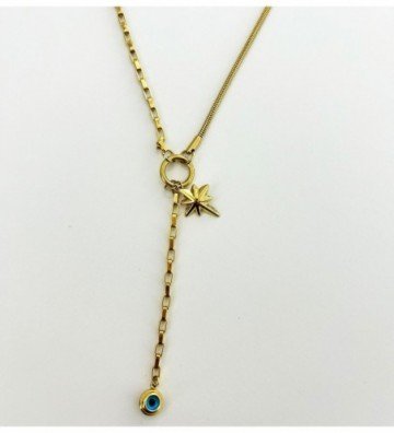 Collares acero Dorado...