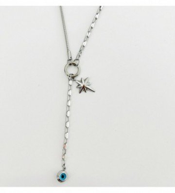 Collares acero Plateado...