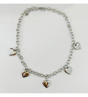 Collares acero Plateado...