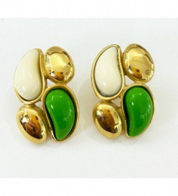 Pendientes acero Dorado...