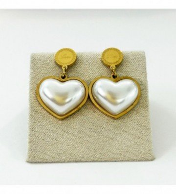 Pendientes acero Dorado...